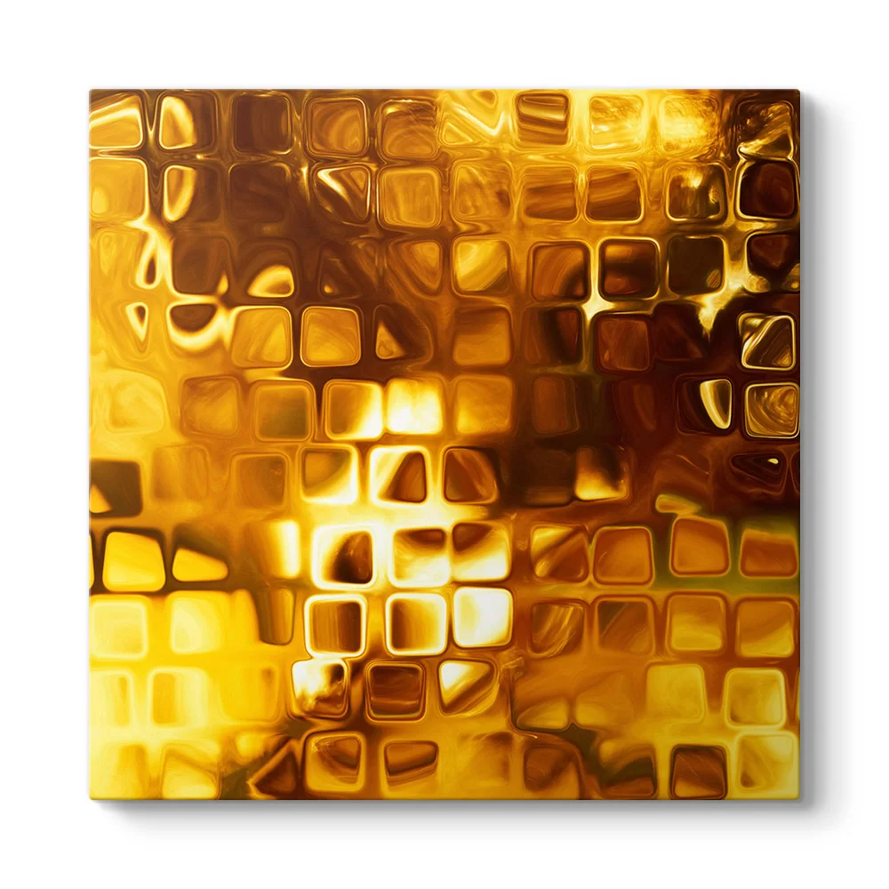 Gold Squares Tablo - Model 3
